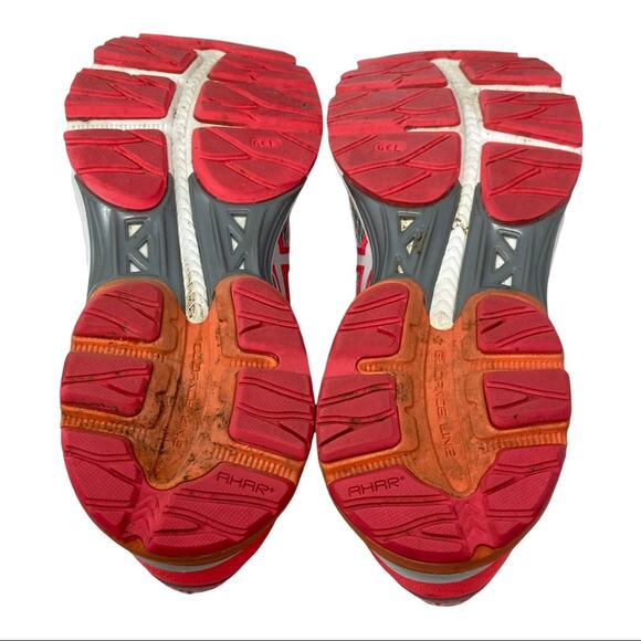 ASICS Gel-Flux 4 In Midgrey White Diva Pink Athletic Running Shoe Womens Size 9 - Picture 7 of 10